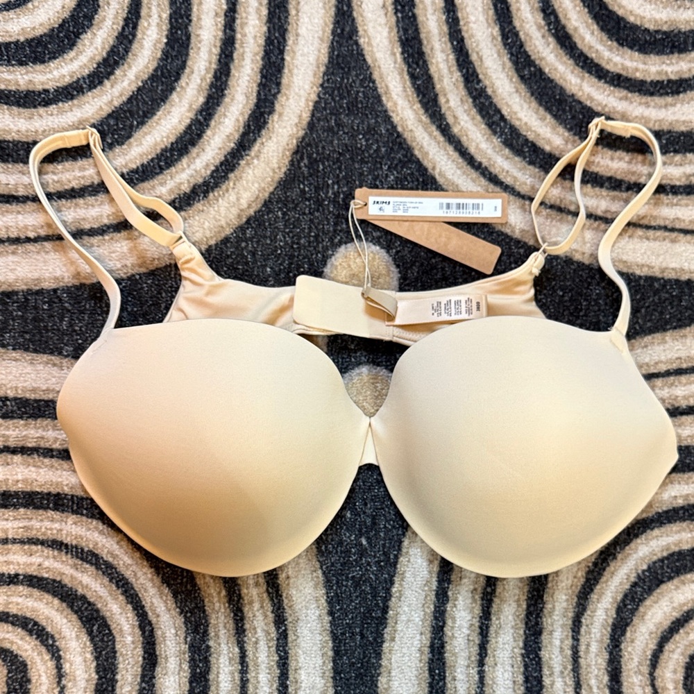 SKIMS Push-Up Plunge Bra in Sand - Size 38DD
